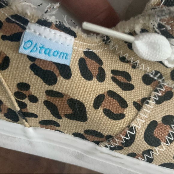 Obtaom leopard print tennis shoes casual blow fish similar size 11 - Picture 3 of 5
